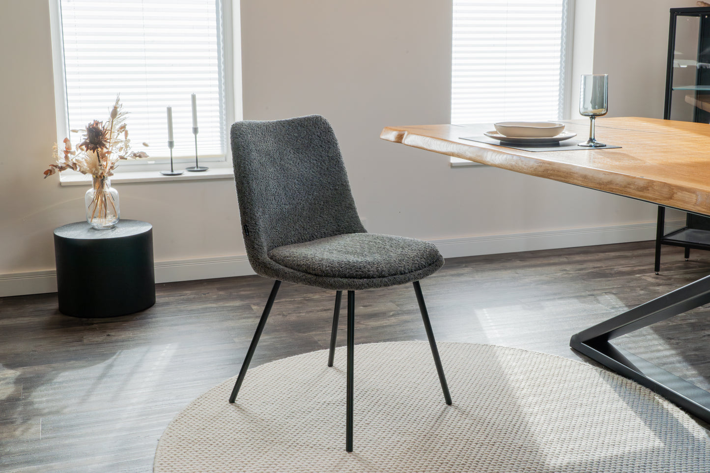 Emilio Largo 1010, Bouclé, Stone Gray