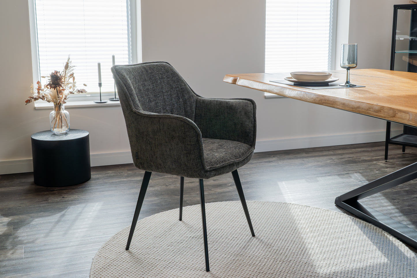 Emilio Largo 3010, Webstoff, Graphit