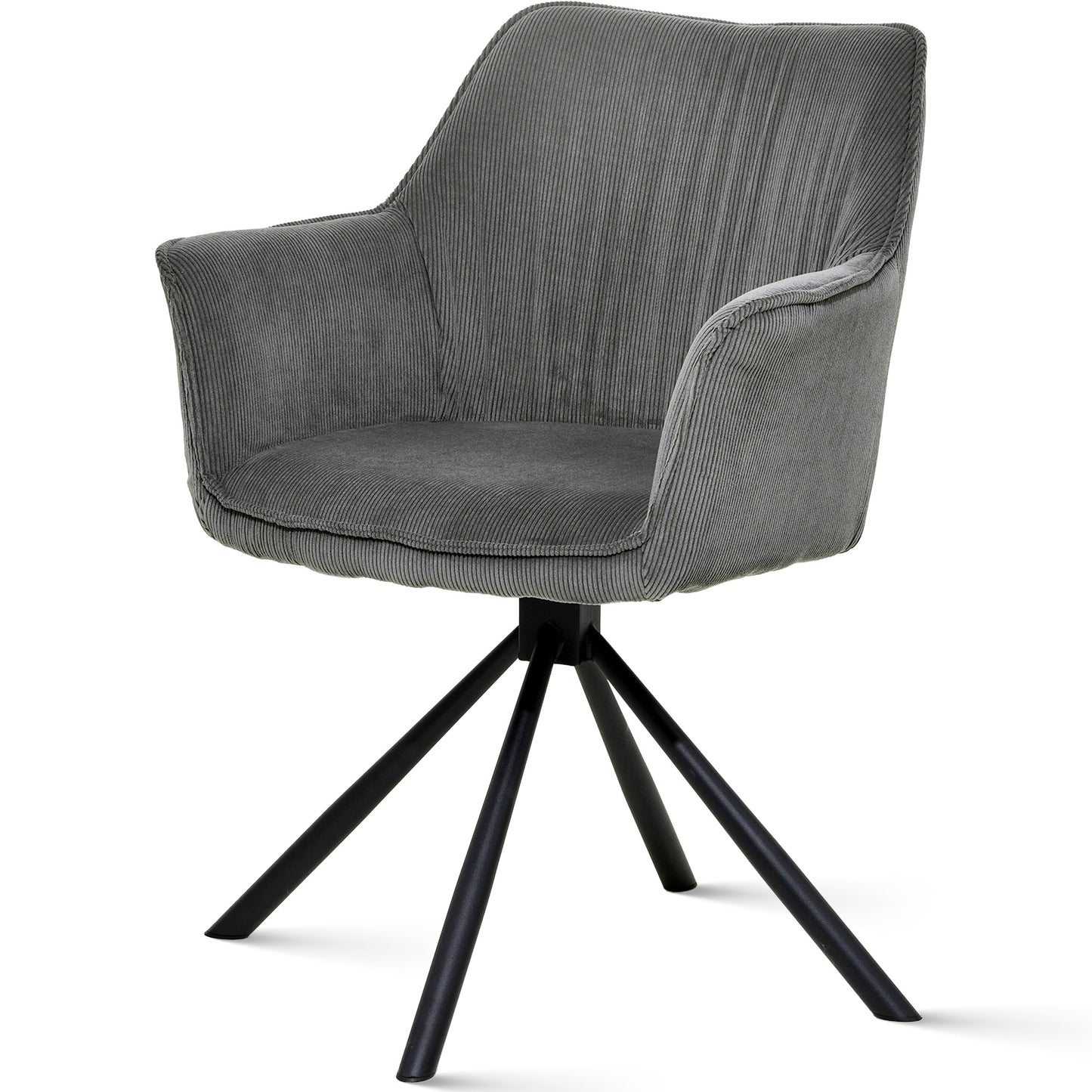 Emilio Largo 2010 mit Drehfunktion, Cordoptik, kieselgrau