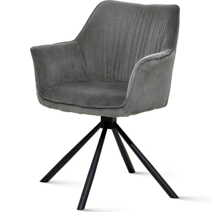 Emilio Largo 2010 mit Drehfunktion, Cordoptik, kieselgrau