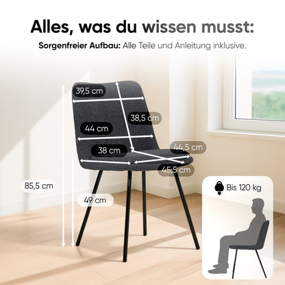 Emilio Largo 1010, Bouclé, Black