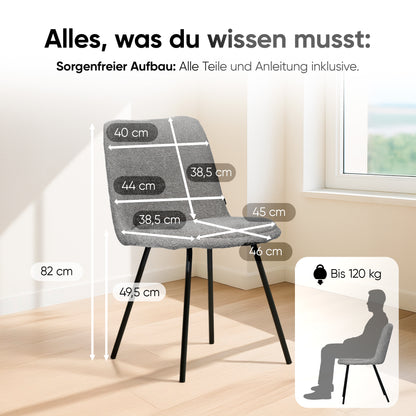 Emilio Largo 1010, Bouclé, Stone Gray