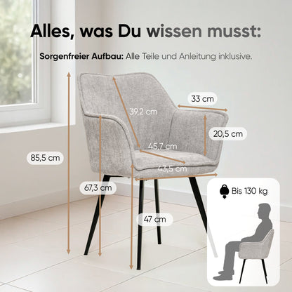 Emilio Largo 3010, Webstoff, hellgrau