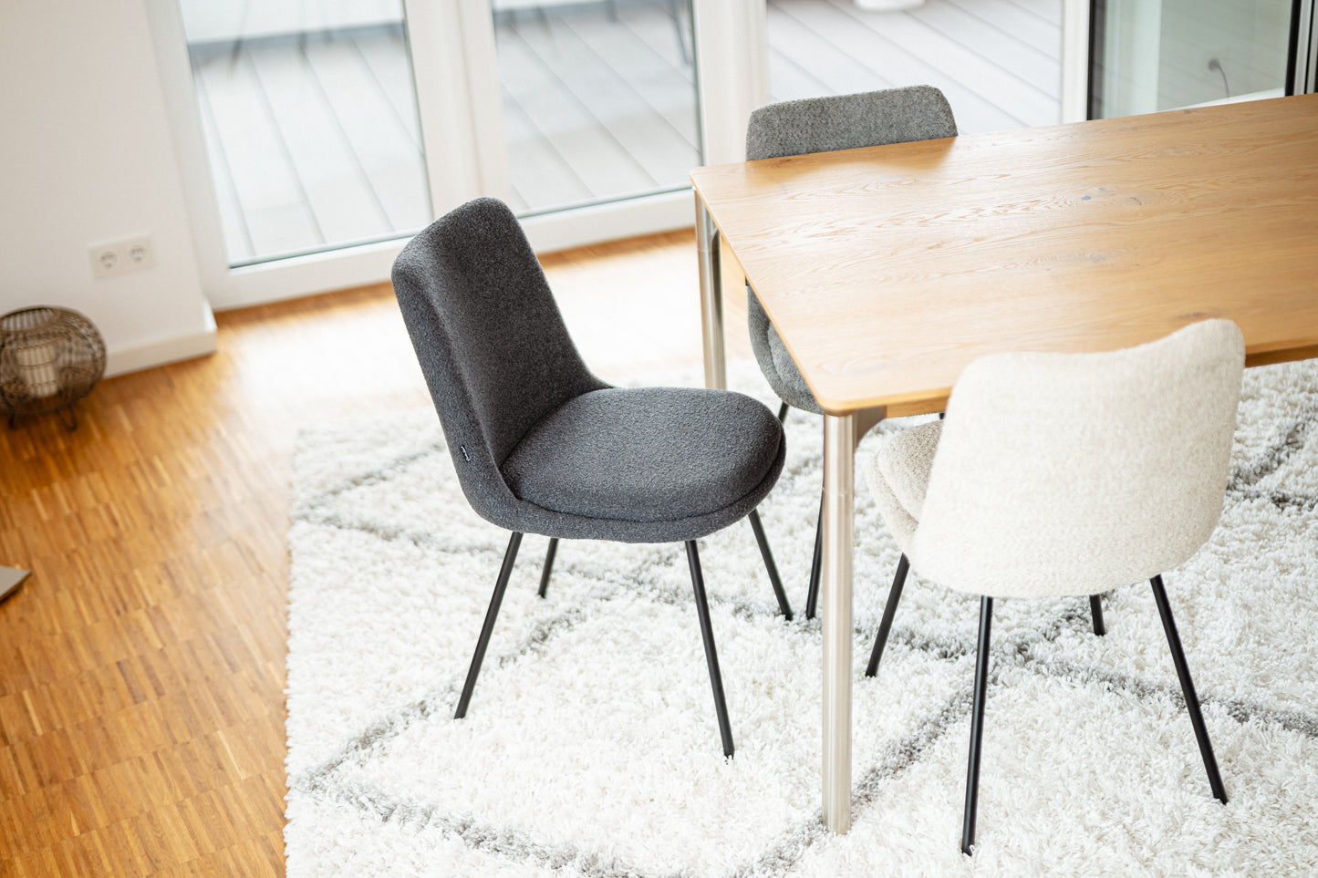 Emilio Largo 1010, Bouclé, Black