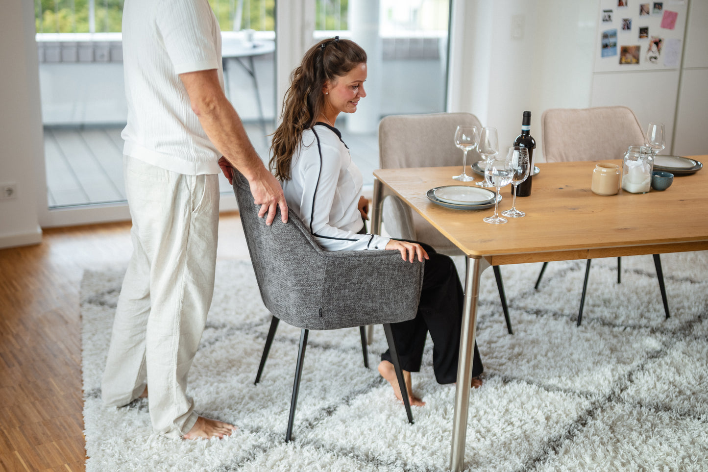 Emilio Largo 3010, Webstoff, Graphit